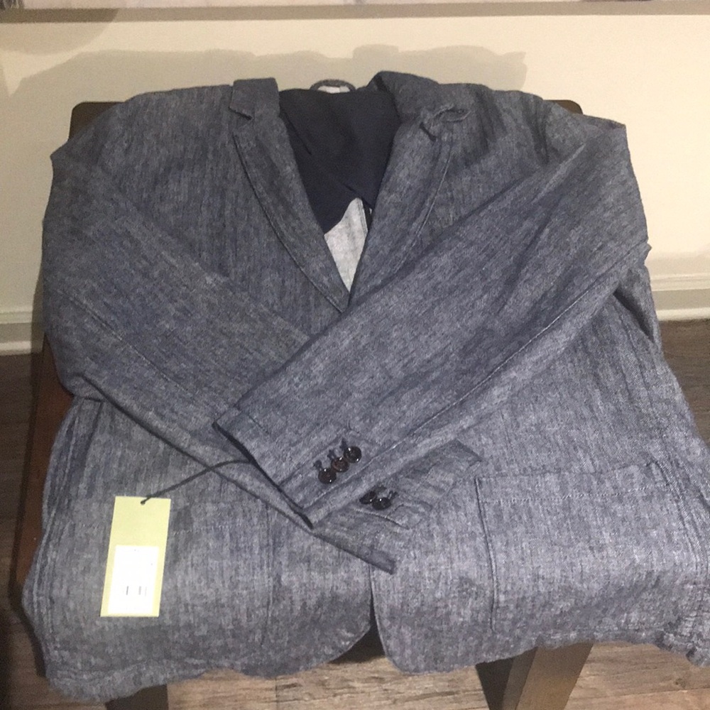 New! Goodfellow Denim Linen Men’s Blazer